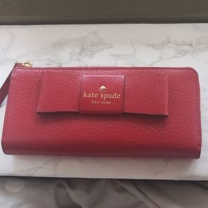Red Kate Spade Bow wallet